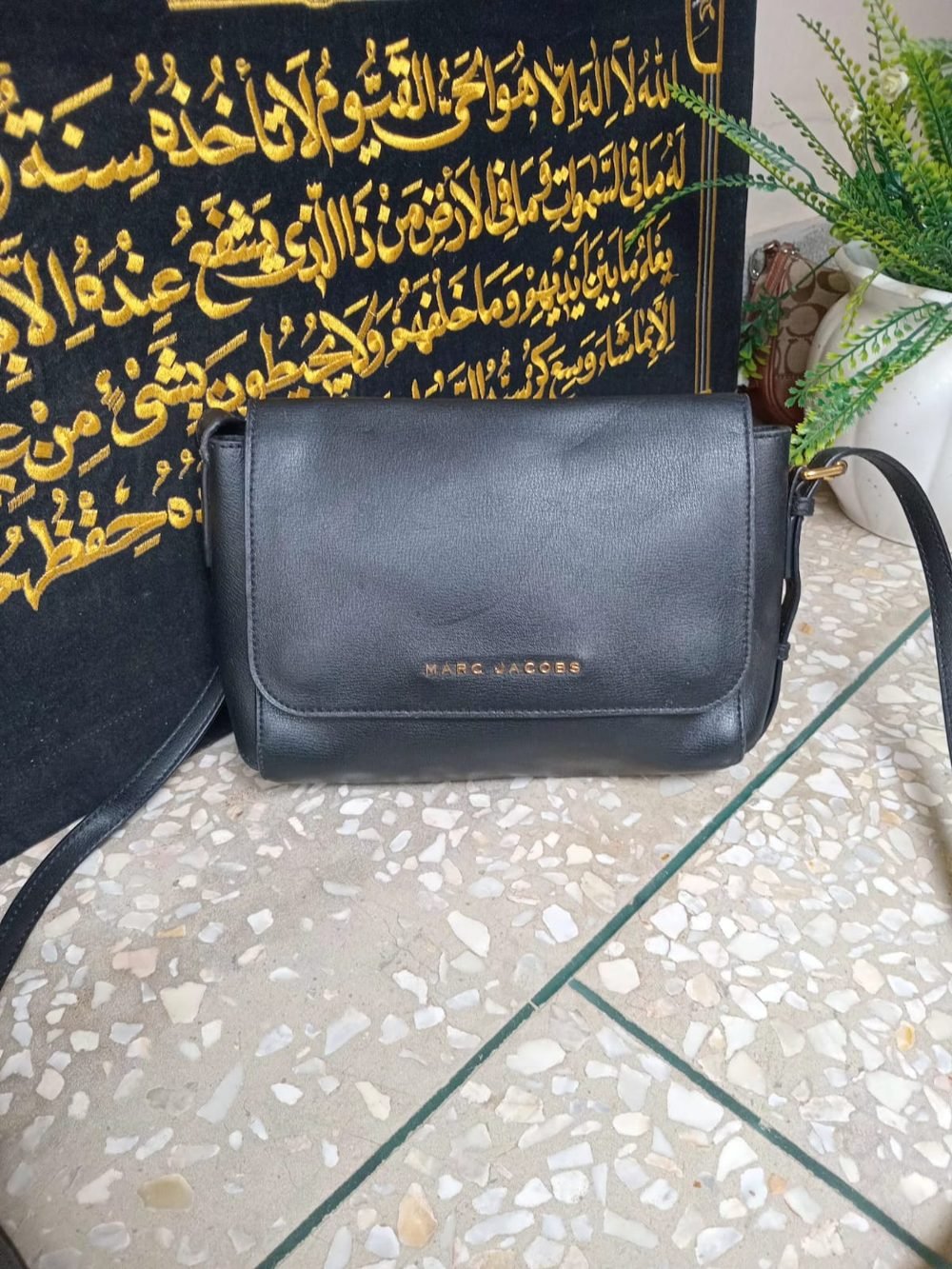 Marc Jacobs Flap Crossbody in Black - real photo