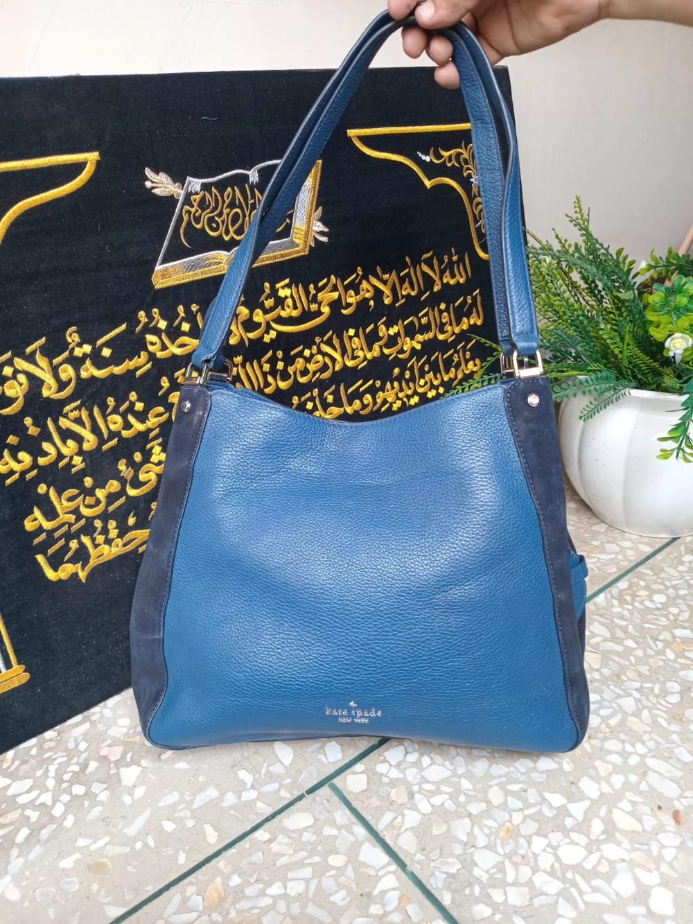 Kate Spade New York Shoulder Bag in Blue - real photo