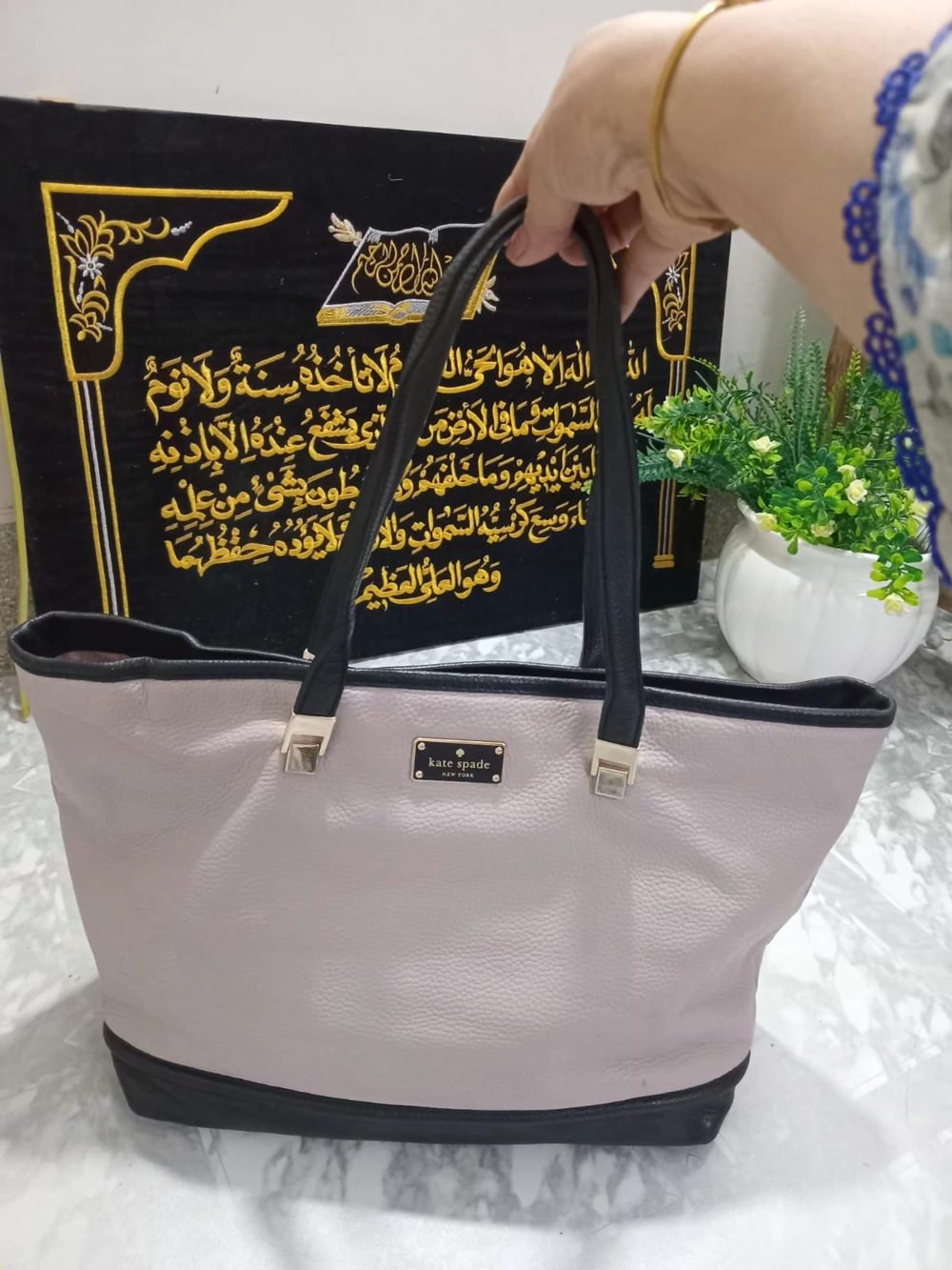 Kate Spade New York Tote in Lilac Grey - real photo