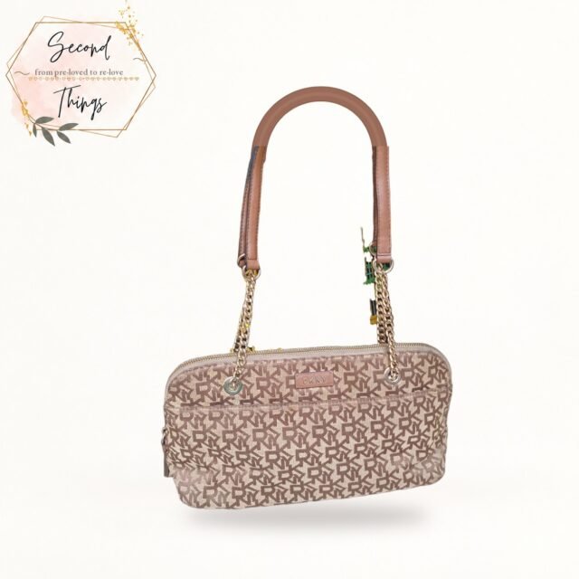 DKNY Monogram Baguette Shoulder Bag