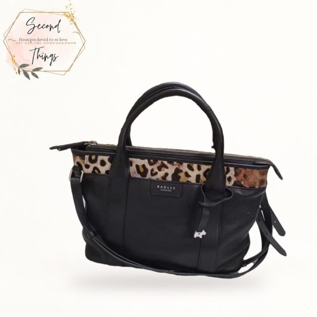 Radley London Satchel with Leopard Trim