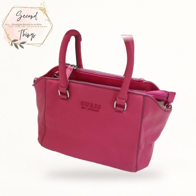 Guess Pink Satchel with Crossbody Strap