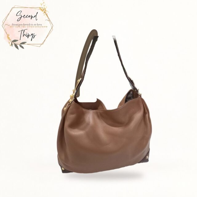 Brown Leather Slouch Hobo