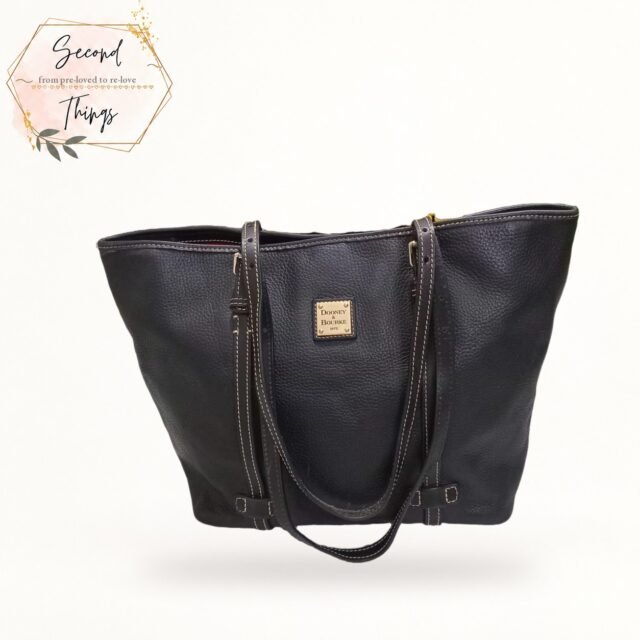 Dooney & Bourke Pebbled Leather Tote in Black